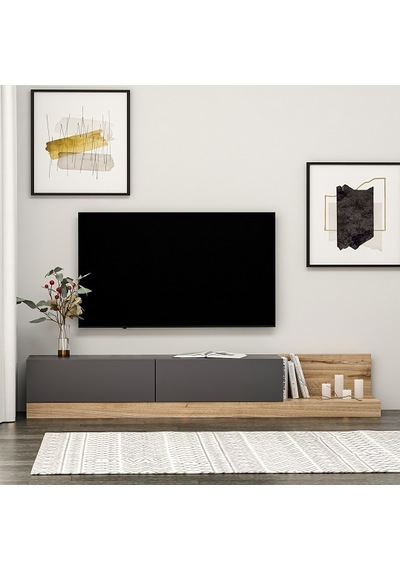 Tv Sehpası Masal Antrasit Çırağan 180 Cm