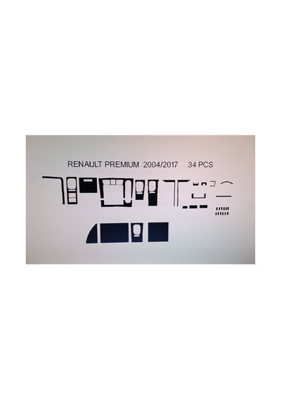 Renault Premıum 420-440 2005 34 Parça Torpido Kaplama Renk Piano Black