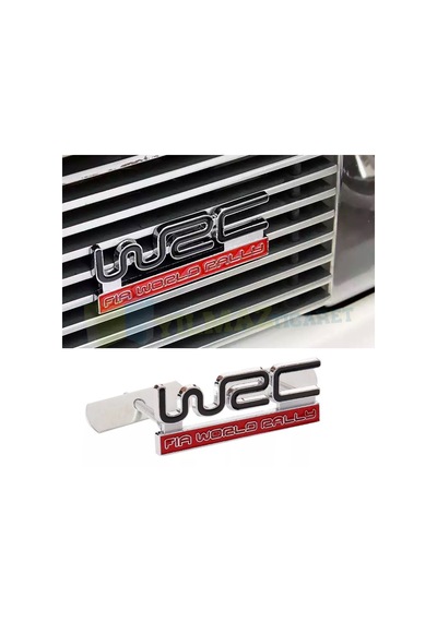 Wrc World Rally Ön Panjur Logo Izgara Vidalı Arma Amblem Metal