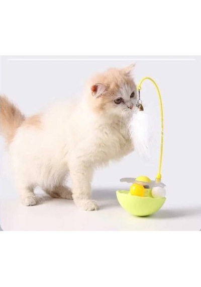 Zilli Kedi Otlu Hacıyatmaz Oyuncağı Çok Renkli