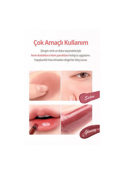 Dasique 9 Renkli Ruj & Allık Paleti Mood Painting Lip & Cheek Palette 03 Pink Coloring 03 Pink Coloring
