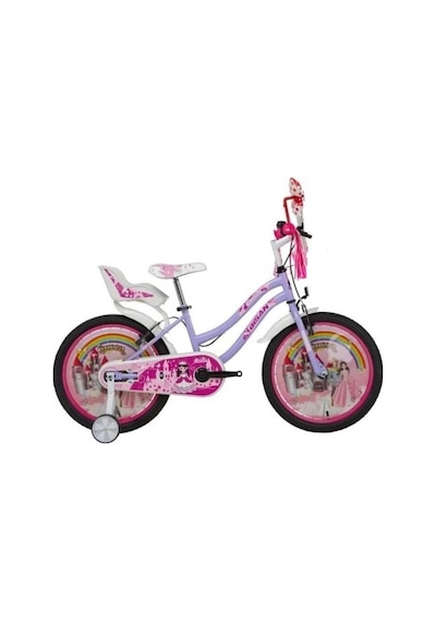 Bisan Queen Kız Çocuk Bisikleti 30cm V 20 Jant Lila Pembe Lila