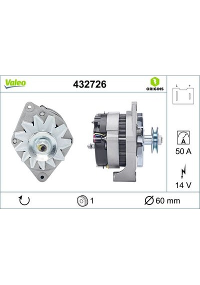 Valeo 12v 50 Amper Renault 21 1.4 Şarj Dinamosu - Alternatör