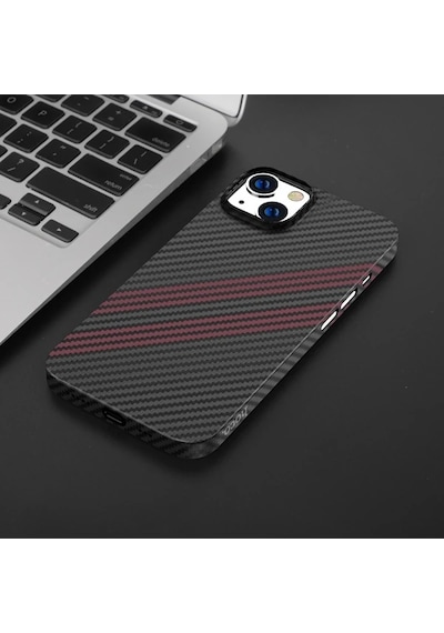 Hoco iPhone Uyumlu 14 6.1 Kılıf Kevlar Texture Darbe Emici Telefon Kılıfı- 5775 Mh-hs3071-0817