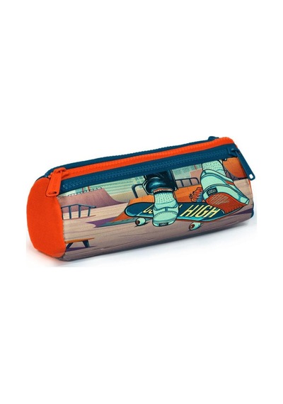 Coral High Kids Civit Neon Turuncu Kaykay Desenli 3'lü Okul Çanta Seti Set0123723