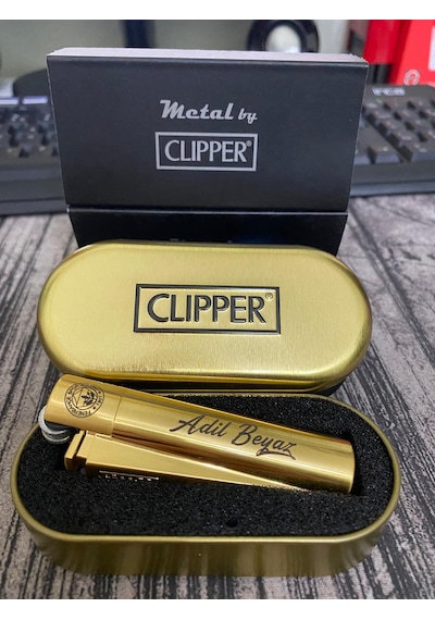 Clipper Metal Çakmak Gold