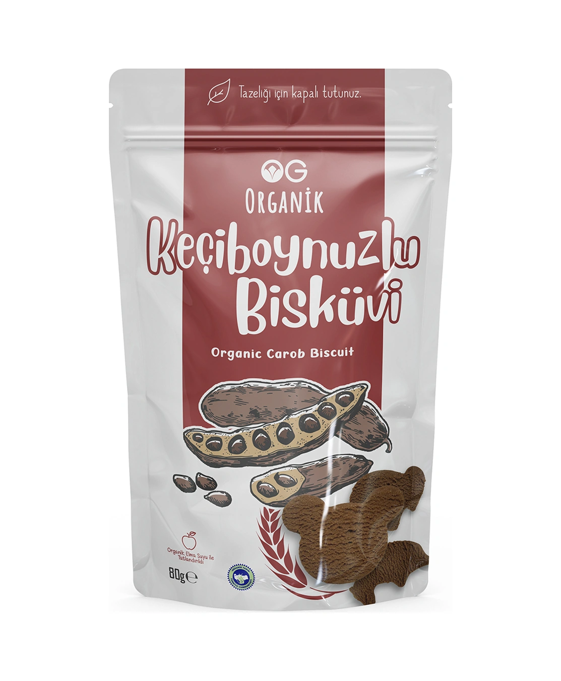 Organik Keçiboynuzlu Bisküvi 80gr