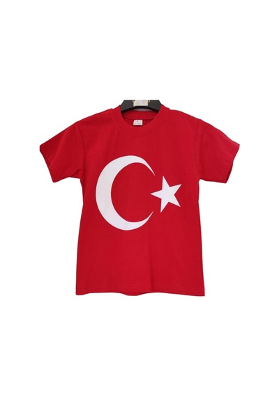 Essa Bayrak Baskılı Unısex Çocuk T-shirt 001