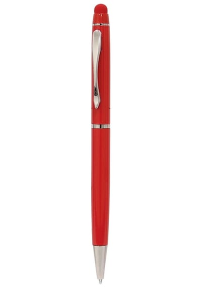 Büro Ev Ofis Hediyesi İçin Kırmızı Metal Touchpen Kalem