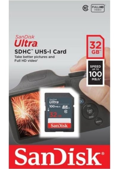 Sandisk Ultra 32 GB 100mb/s SDHC Hafıza Kartı
