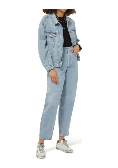 Agolde Klasik Denim Ceket Mavi