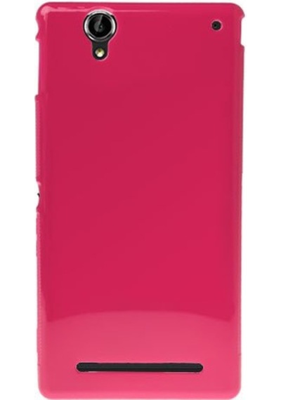 Xperia T2 Ultra İle Uyumlu Silikon Kılıf Pembe