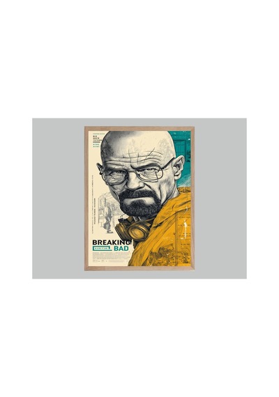 Poster Ahşap Çerçeveli Tek Parça Dekoratif Tablo Çok Renkli - 868780064 Çok Renkli