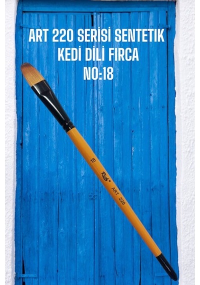 Art-220 Sentetik Kedi Dili Fırça N0:18