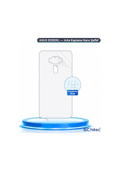 Schitec Asus Ze552kl Uyumlu Arka Yüzey Hidrojel Koruyucu Film 34458070