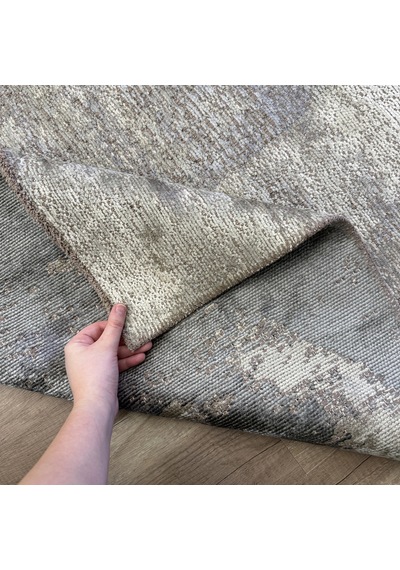 Hoom Rugs Arkaik Plz 08 K.antrasit Etnik Renkli Vintage Makine Halısı Çok Renkli