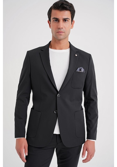 Efor C 697 Ceket Regular Fit Siyah-1 Casual Siyah