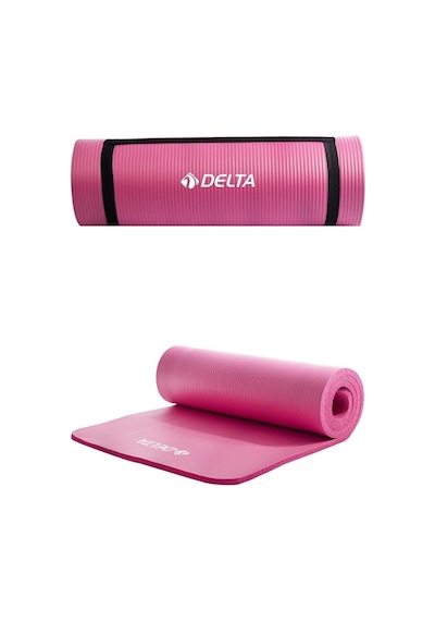 Delta Konfor Zemin 15 Mm Taşıma Askılı Pilates Minderi Yoga Matı, Lila, 15 Mm Çok Renkli