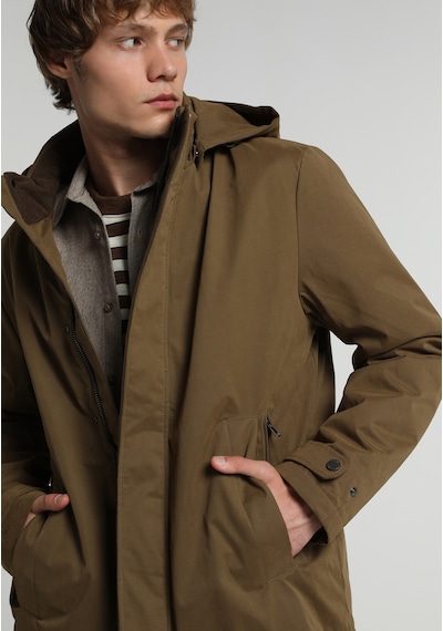 Colin's Colins Regular Fit Çıkarılabilir Kapüşonlu Fermuarlı Astarlı Erkek Kahverengi Mont Cl1082068 Q1.v1 Cml Camel