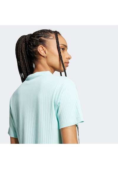 adidas Essentials Wide Rib Kadın Mavi T Shirt Jc8060 Mavi