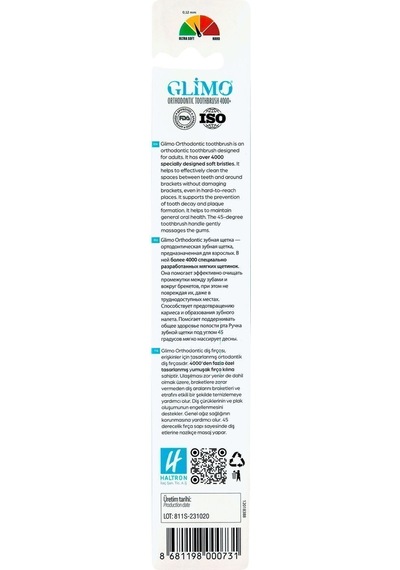 Glimo Ortodontik Diş Fırçası 4000 Soft