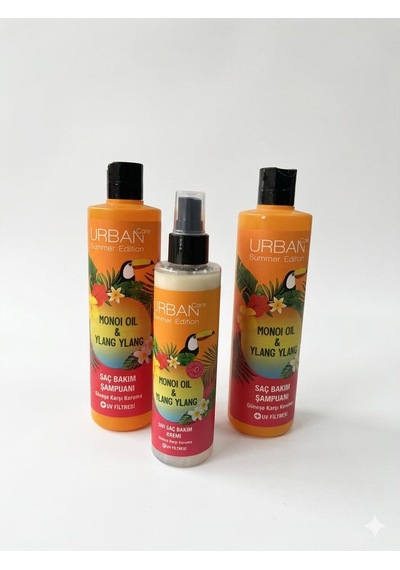 Urban Monoı Oil Yılang & Ylang Set Sette 2 Adet 2 350 Ml:700 Ml Şampuan +1 Adet Sıvı Saç Bakım Kremi 1 200 Ml