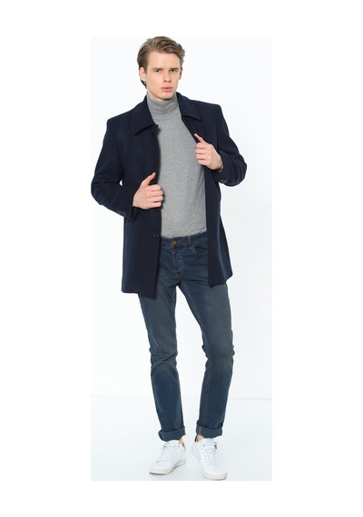 Plt8206 Dewberry Erkek Palto-lacivert Lacivert