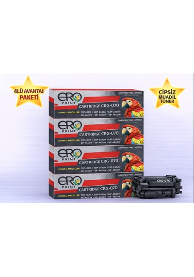 Canon İ-sensys Mf465dw Çipsiz Uyumlu Toner - 3000 Sayfalık - 4'lü Paket