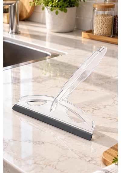 Şeffaf Camsil - Su Çekici Cam Çek - Ekstra Güçlü Silikon Suyu Tutan - Tezgah Çek Çek - 20cm Genişlik Çok Renkli