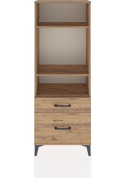 Arges Dolap 3 Raflı 2 Çekmeceli 60x30x163 Çam-çam Atlas Çam