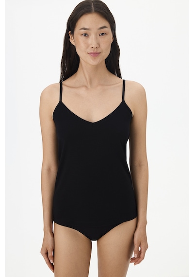 Penti Siyah V Neck Pamuklu Cami Atlet
