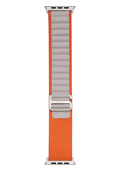 Watch 40mm Clo- Band-74 Hasır Kordon-turuncu-starlight