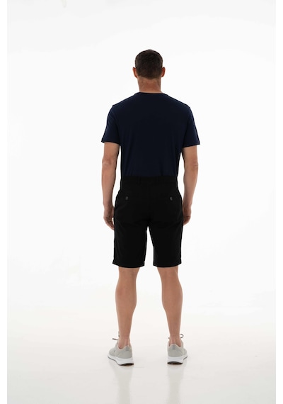 Arma Ar-ma Erkek Şort Baskisiz Basic Fermuar Kapamali Önden İki Cepli Arka İki Cepli Şort Dokuma Kumaş Regular Fit %98 Pamuk %2 Elastan Gabardin Y25505278501 Siyah-s1
