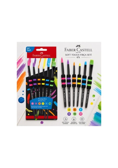 Faber Castell Soft Touch Fırça Seti 6'lı 5600481622000