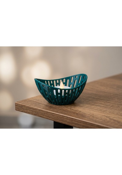 Lumanest Dekoratif Tealight Mumluk Koyu Yeşil