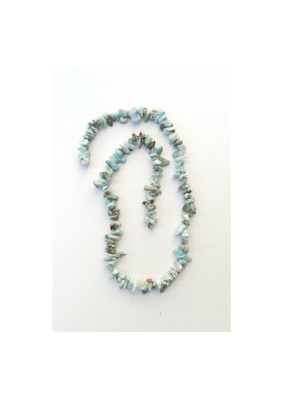 Doğal Larimar 40 Cm Kırıktaş Dizi 301 Beyaz