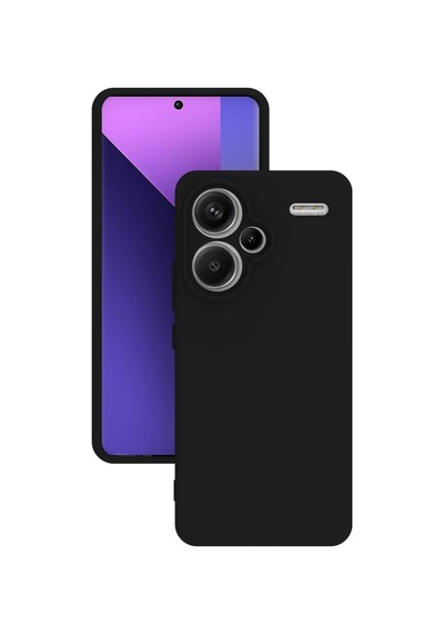 Xiaomi Redmi Note 13 Pro Plus 5g Kılıf Kamera Korumalı Silikon Rubber Arka Kapak Siyah