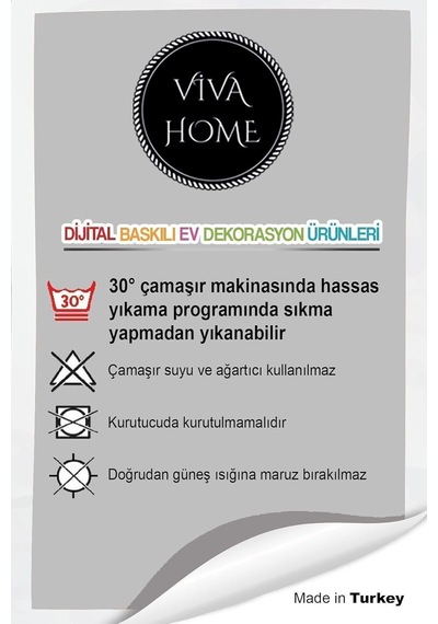 Viva Home 40x140cm Runner Dokuma Leke Tutmaz Premium Tay Tüyü Kumaş Masa Örtüsü Kaktüslü Rnr444 Diğer