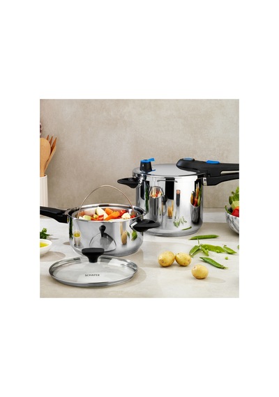 Gusto Chef 2 Li Düdüklü Tencere Seti 4+7 L 4 Parça-ınox01 Diğer