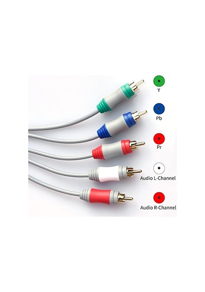 Bealuffe Wii U Multi Out 5rca 480p Hd Ses Video Kablosu 6 Ayaklar İçin Wii İçin Bileşen Kablosu