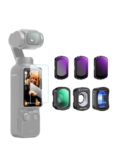 K&f Concept Magnetic 6'lı Paket Filtre Seti Djı Osmo Pocket 3 C