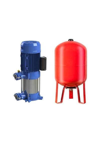 Nortek 2 Hp 50 Lt Dik Tanklı Paslanmaz 220v Paket Hidrofor Seti