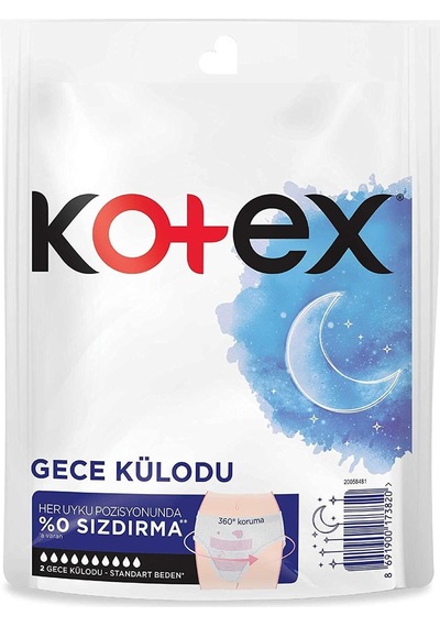 Kotex Regl Gece Külodu 2'li 1 Paket