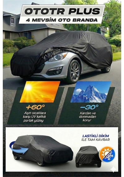 Volvo V40 Araç Brandası Siyah