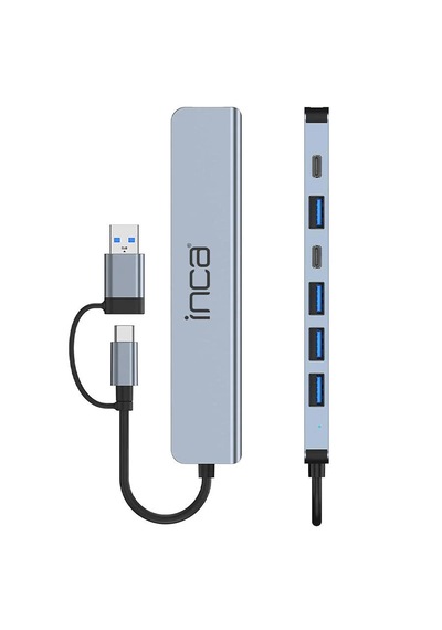 Inca Iutp-7t Usb/type-c Hub X7 Alüminyum Çoklayıcı