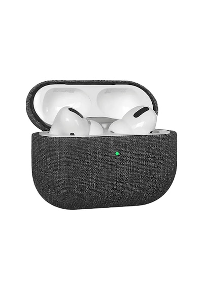 Piili Apple Uyumlu AirPods Pro 2 Kumaş Kılıf - Siyah