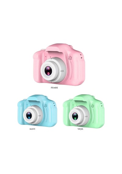 Mini 1080p Hd Kamera Çocuklar Için Dijital Fotoğraf Makinesi 2.0 Inç Ekran 720-1080p Pembe R