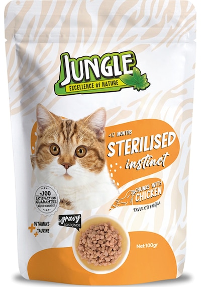 Tavuklu Pouch Yetişkin Kısırlaştırılmış Konserve Kedi Maması 85 Gr