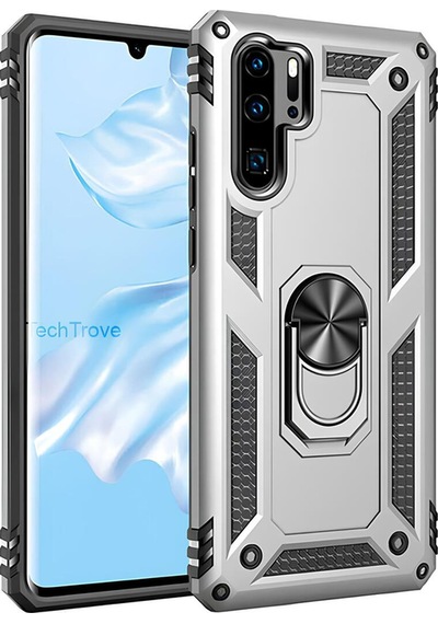 Huawei P30 Pro Kılıf Yüzüklü Stand Olabilen Magnetic Tpu Tank Kapak