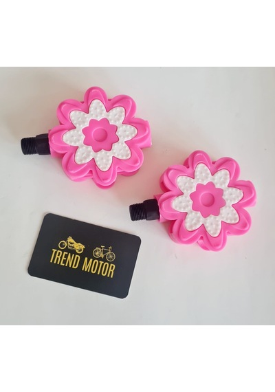 Pedal Takım Pembe Çiçek Model - 16 - 20 Jant Kız Çocuk Bisikleti